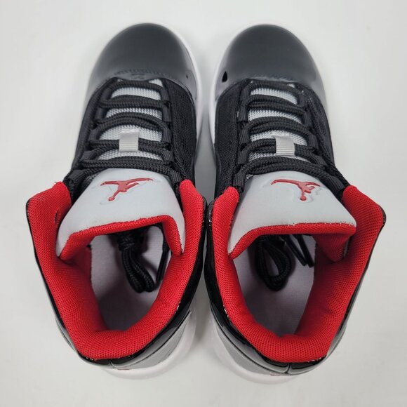 Nike Air Jordan Max Aura 2 Youth Black Wolf Grey Red Shoes CN8094-006 US Size 4Y - Picture 7 of 10